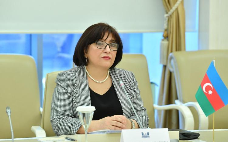 Председатель Милли Меджлиса Сагиба Гафарова приняла делегацию Законодательного Собрания Санкт-Петербурга 