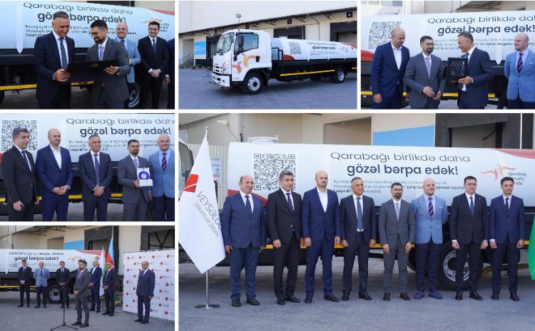 "Veyseloglu" donated an irrigation vehicle to Agali village of Zangilan - VIDEO