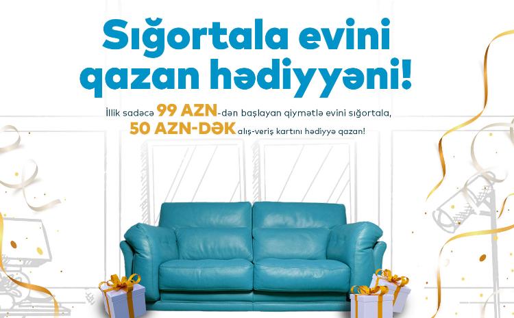 Evini sığortalamaq istəyənlər üçün PAŞA Sığortadan xüsusi təklif!- Sığortala evini, qazan hədiyyəni! 