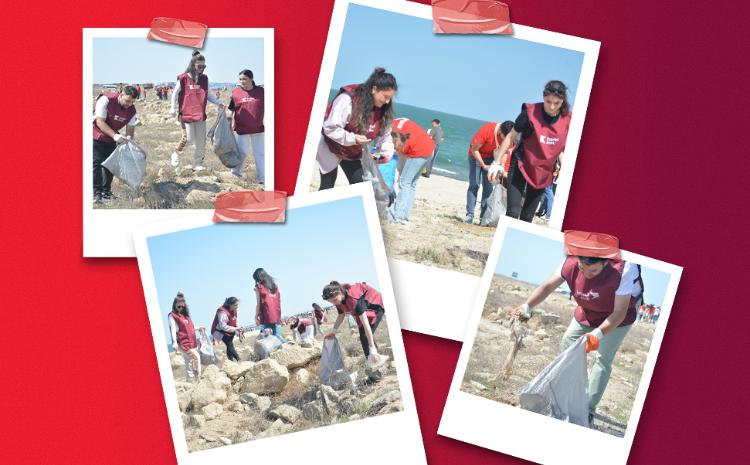Red Hearts Foundation took part in the "Protect the Caspian Sea" campaign with the support of Kapital Bank 