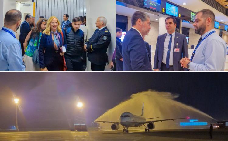 Baku airport welcomed the first flight of the Greek airline Aegean Airlines 