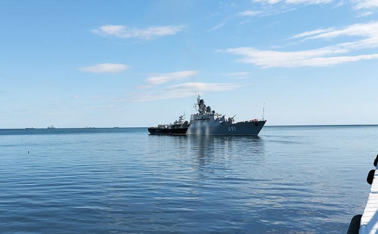 Warships of Russia’s Caspian Flotilla left Baku port 