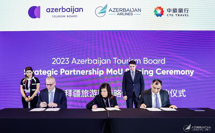 AZAL, Azerbaijan Tourism Board and China Tourism Group Signed a Tripartite Memorandum of Understanding 