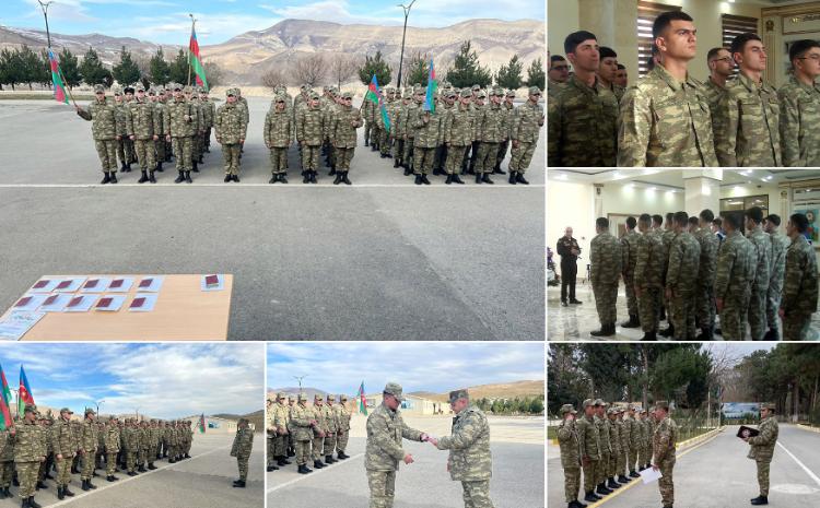 Servicemen who completed their active military service are being discharged 