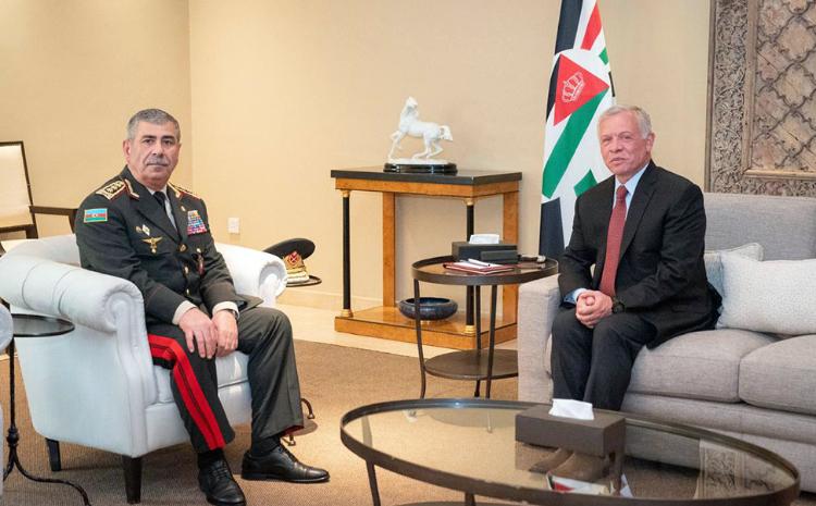 Azerbaijan Defense Minister meets with the King of the Hashemite Kingdom of Jordan 