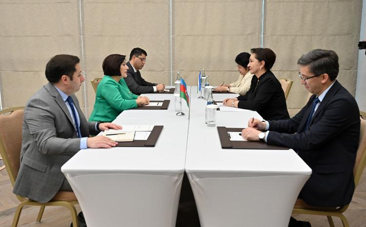 Sahiba Gafarova Meets Speaker of Senate of Uzbekistan’s Oliy Majlis Tanzila Narbayeva 