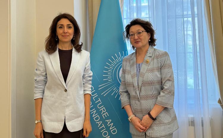 Aktoty Raimkulova met with Ambassador of Azerbaijan to Poland Nargiz Gurbanova 
