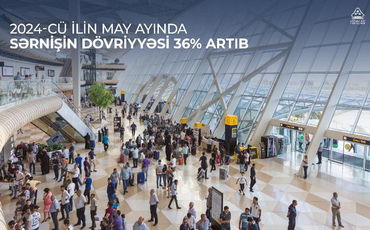 Пассажирооборот Бакинского аэропорта в мае 2024 года увеличился на 36% 