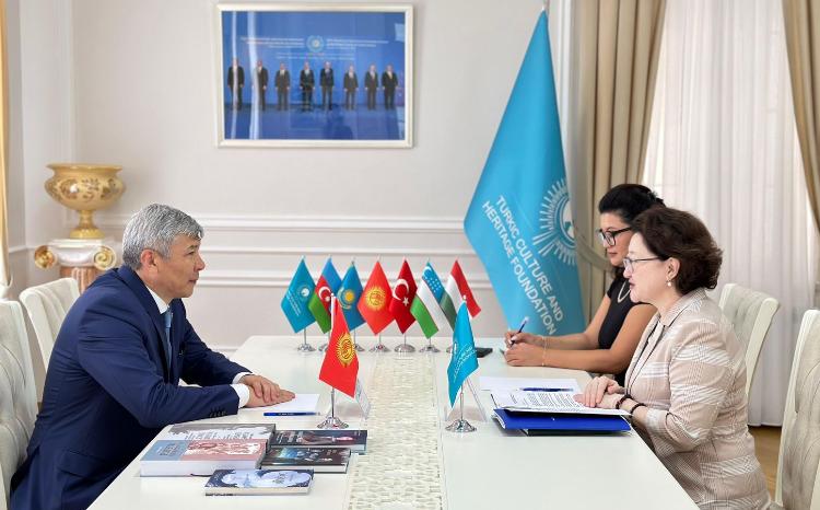 President of the Turkic Culture and Heritage Foundation met with the newly appointed Ambassador of the Kyrgyz Republic to the Republic of Azerbaijan 