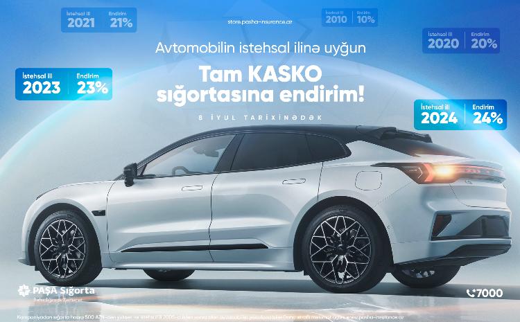PAŞA Sığortadan istehsal ilinə görə endirim kampaniyası! 