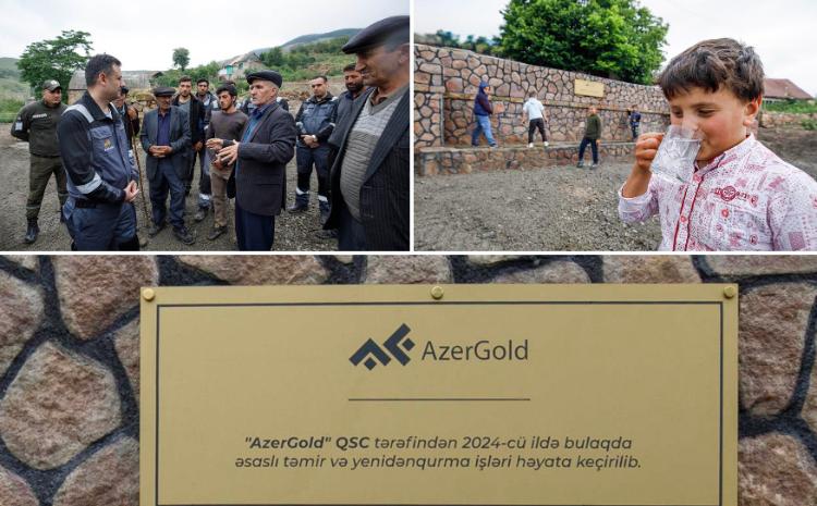 ЗАО «AzerGold» улучшило снабжение отдаленного села Човдар питьевой водой 