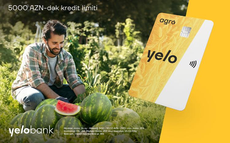 A unique credit card for farmers from Yelo Bank! 