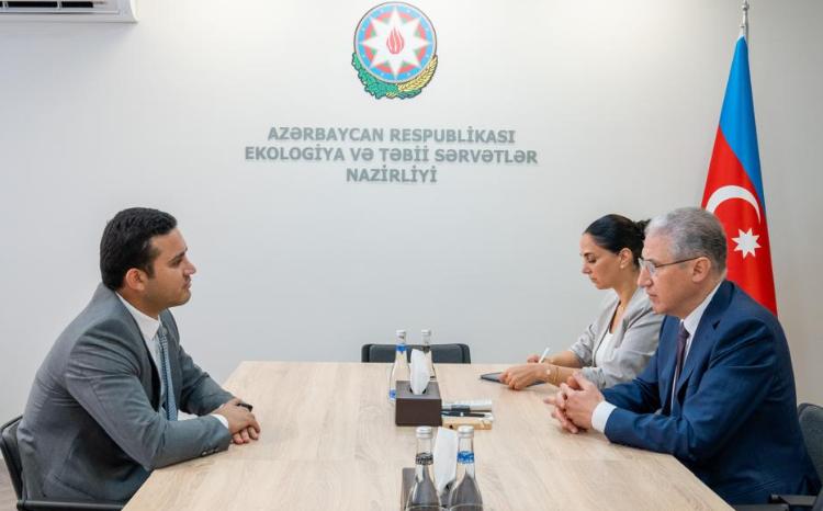 Nazir üçüncü “Yüksəliş” müsabiqəsinin qalibi ilə görüşüb 