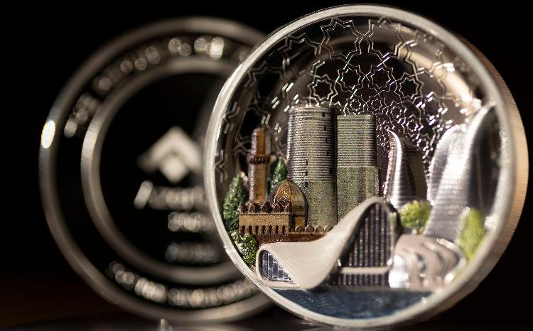 Unique silver coin dedicated to Baku by AzerGold CJSC 