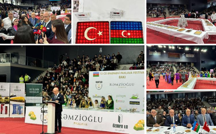 Bakıda türk paxlavalarının təqdim edildiyi festival keçirilib 