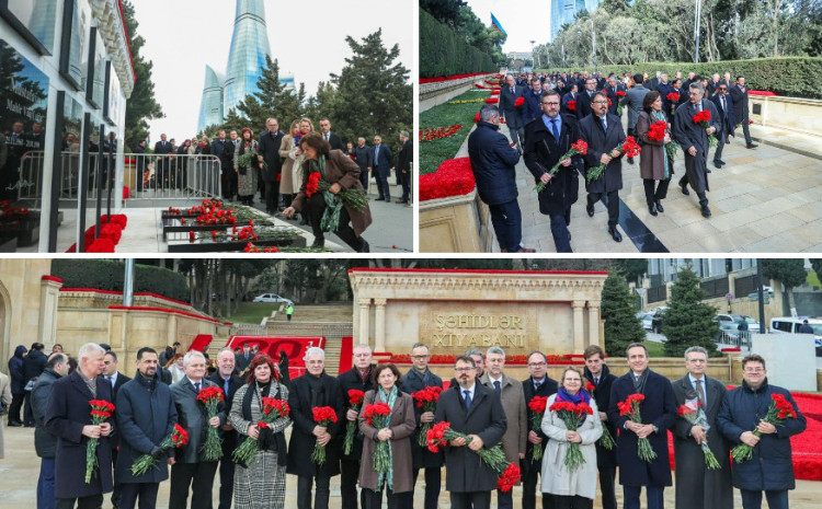 L'ambassadrice de France à Bakou rend hommage aux martyrs du 20 Janvier 