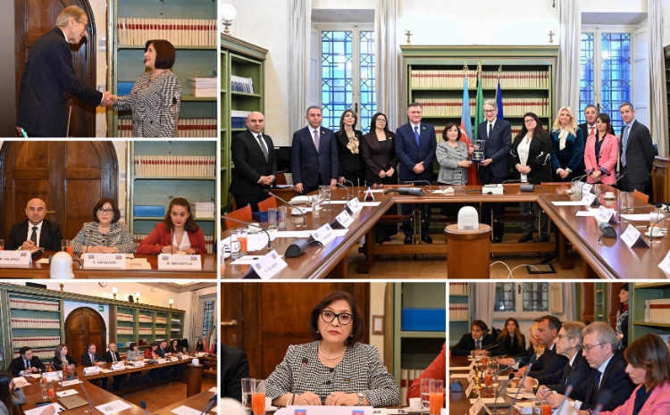 Speaker of the Milli Majlis Sahiba Gafarova Meets with Members of European Union Policy Commission of Italian Senate 