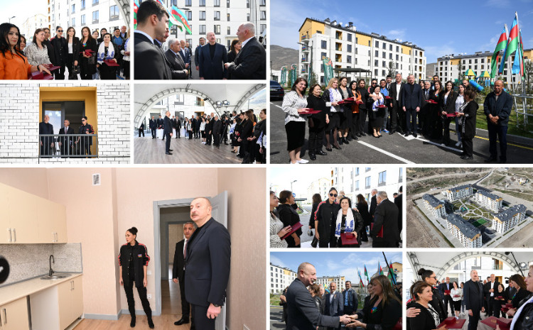 Residential complex inaugurated in Sugovushan village in Aghdara, with keys to apartments handed over to residents 