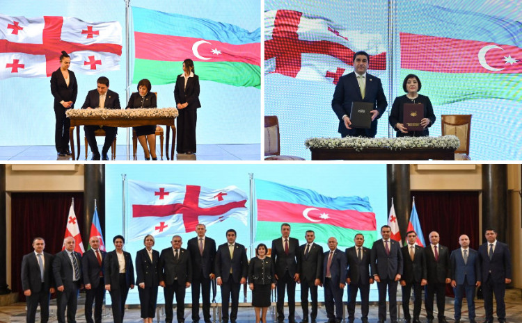 A Memorandum of Co-operation Signed between Milli Majlis of Azerbaijan and Parliament of Georgia 