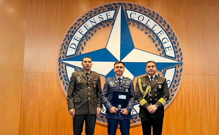 Azerbaijan Army’s serviceman has successfully completed NATO Regional Cooperation Course at NATO Defense College 