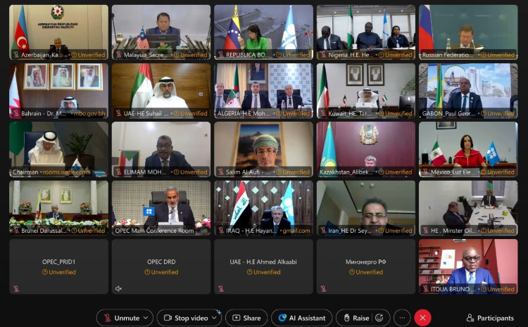 Azərbaycan “OPEC plus”un 39-cu iclasında təmsil olunub 