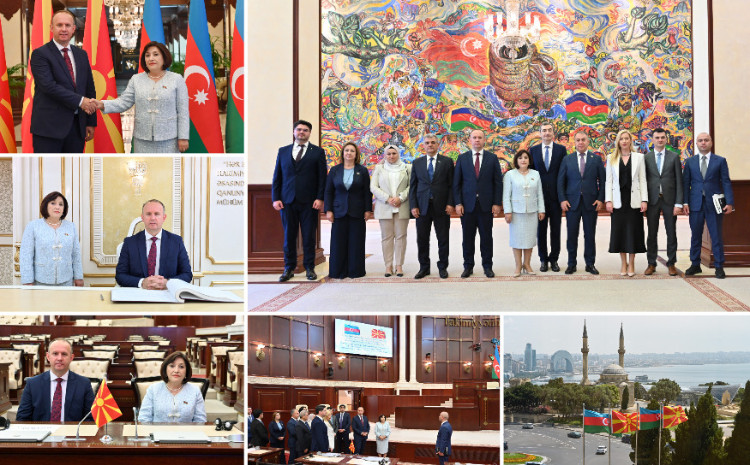 Speaker of Milli Majlis Sahiba Gafarova Meets with Speaker of Assembly of Republic of North Macedonia 