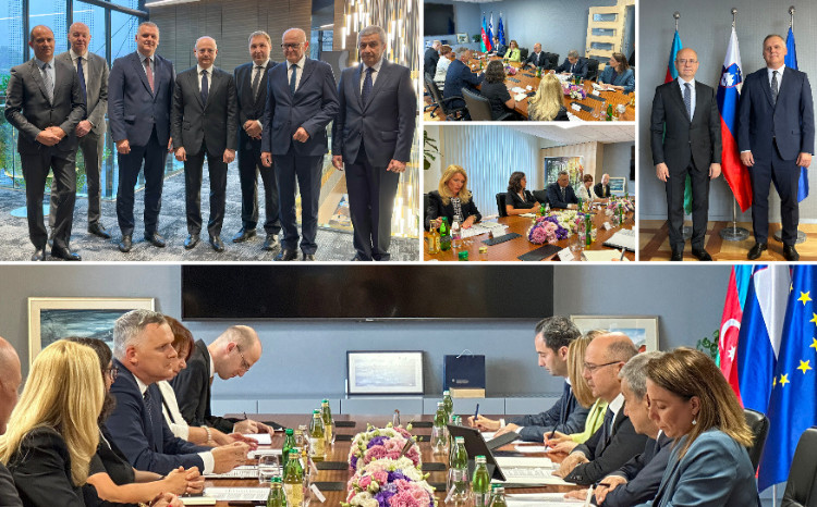 Energetika naziri Sloveniyada həmkarı nazir Bojan Kumer və enerji şirkətləri ilə müzakirələr aparıb 