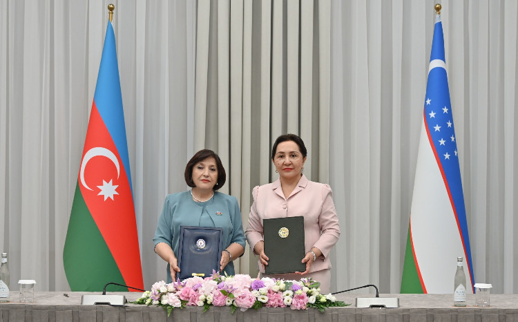 Azərbaycan Milli Məclisi ilə Özbəkistan Ali Məclisi Senatı arasında sənədlər imzalanıb 