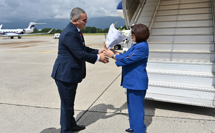 Speaker of Milli Majlis Sahiba Gafarova Arrives in Geneva on Working Visit 