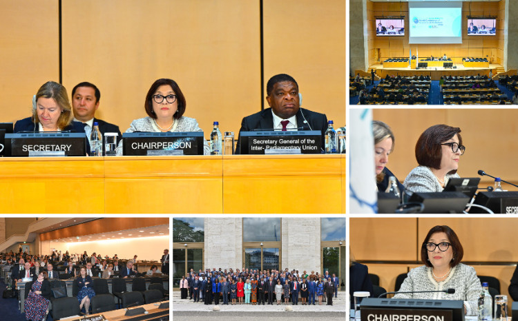 Sahiba Gafarova presides over General Debates on Second Day of 6th World Conference of Speakers of Parliament 