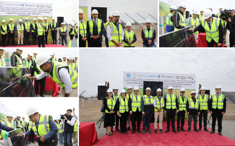 Biləsuvarda günəş enerjisi layihəsi üzrə yeni mərhələyə start verilib 
