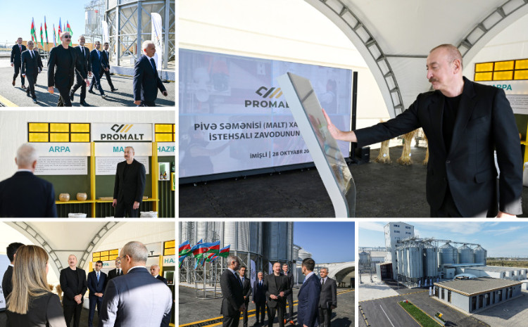 Barley malt processing facility of “Promalt” LLC inaugurated in Imishli 