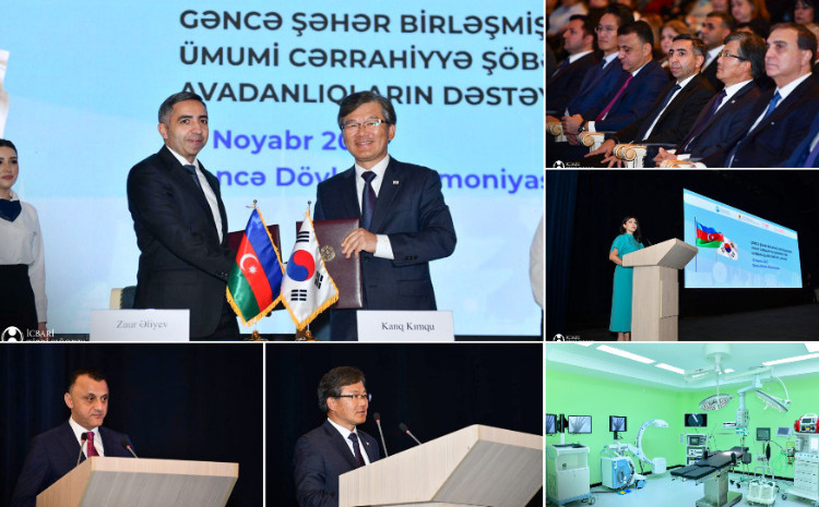 Gəncə şəhər Birləşmiş Xəstəxanasına tibbi avadanlıqlar ianə olunub 