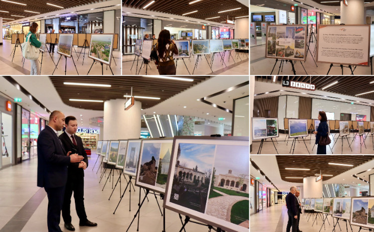 В торговом центре «Crescent Mall» открылась фотовыставка «Возрождение Карабаха: История азербайджанского Ренессанса» 