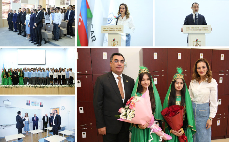 SOCAR-ın Bakı Ali Neft Məktəbinin nəzdində fəaliyyət göstərən Rəqəmsal Biliklər Liseyinin rəsmi açılış mərasimi keçirilib 