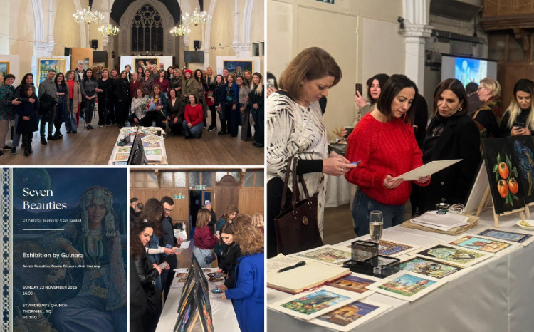 Londonda Gülnarə Cəfərin “Yeddi gözəl” sərgisi baş tutub 