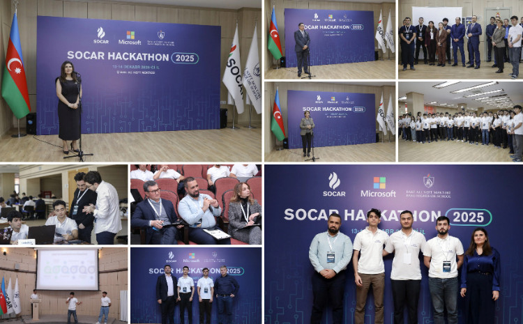 SOCAR-ın təşkilatçılığı və “Microsoft” şirkətinin rəsmi tərəfdaşlığı ilə “SOCAR Hackathon 2025” tədbiri keçirilib 