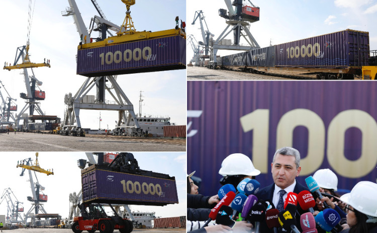 Record Turnover at Port of Baku: Annual Container Throughput Reaches 100,000 TEU 