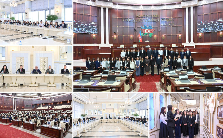 BDU-nun Hüquq fakültəsinin tələbələri Milli Məclisin fəaliyyəti ilə tanış olublar 