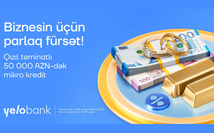 Микрокредит под залог золота  от Yelo Bank 