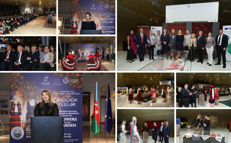 Azərbaycan Milli Xalça Muzeyində “Bağçada güllər” – Avropa milli geyimləri və ornamentləri sərgisi açılıb 