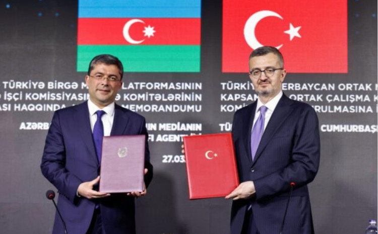 Azərbaycan və Türkiyə arasında media sahəsində koordinasiyanın gücləndirilməsi məqsədilə Anlaşma Memorandumu imzalanıb 