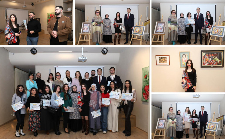 Gənc rəssamların akvarel sərgisi “Genç fırça” - FOTO