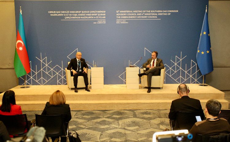 Perviz Shahbazov and Dan Jørgensen Deliver Press Statement Following Ministerial Meeting 