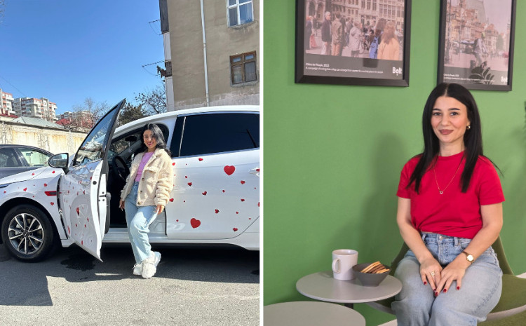 “Sükan arxasında stereotipləri dəyişən qadın” - Bolt sürücüsü və sahibkar Gülnar Kazımzadənin 8 Mart hekayəsi 