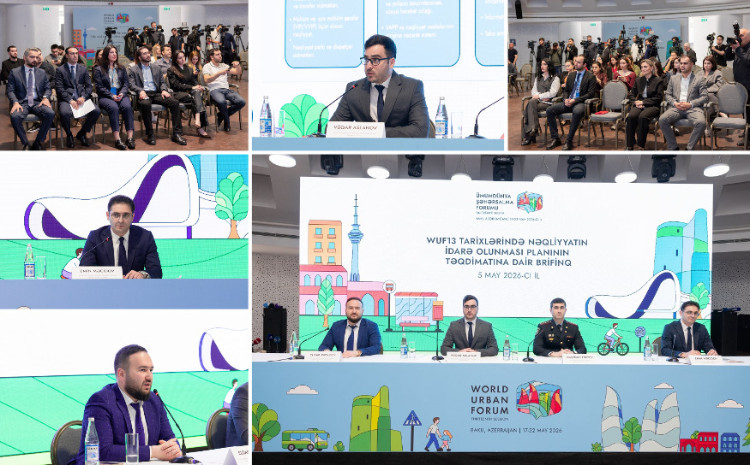 WUF13 tarixlərində nəqliyyatın idarə olunması planının təqdimatı keçirilib 