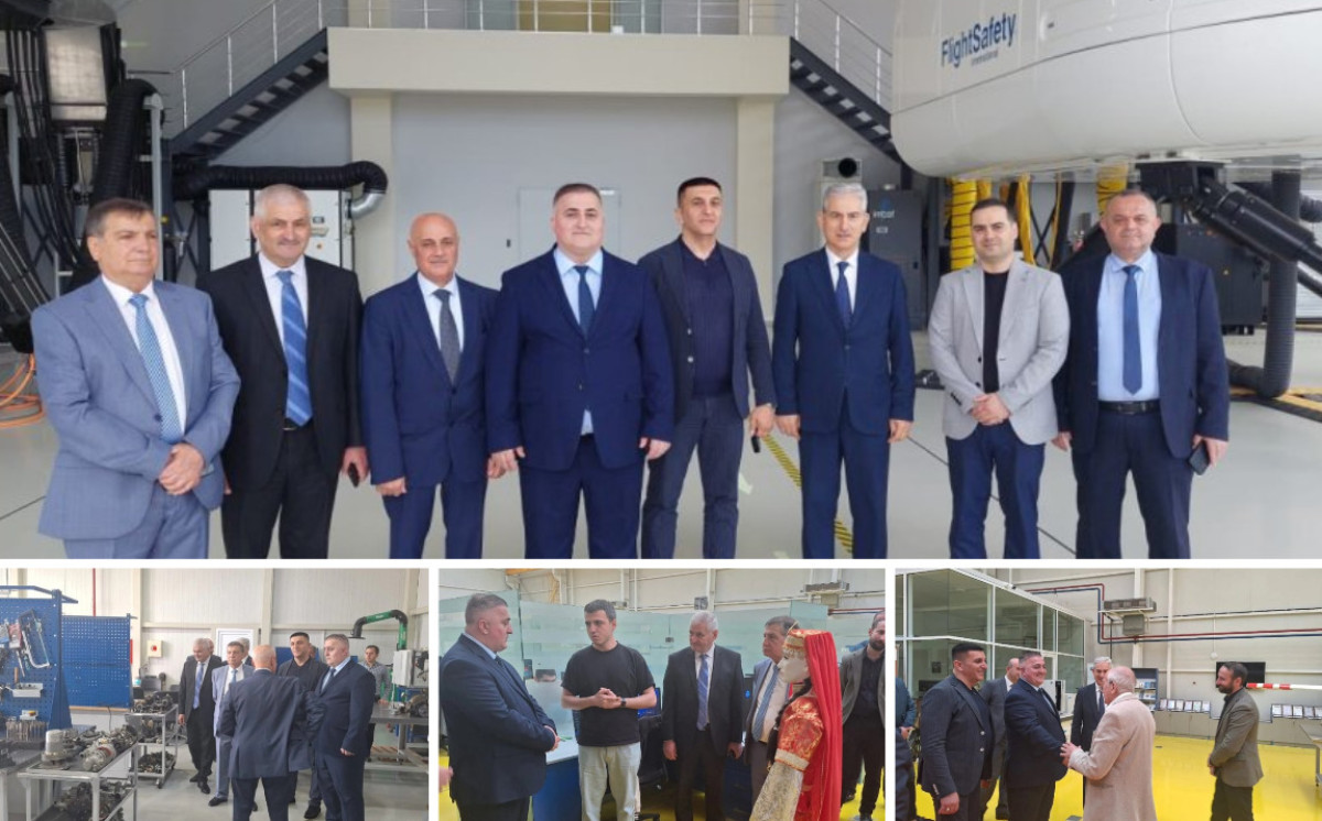 “AzTürk Holding”in prezidenti Güləli Bağırov Milli Aviasiya Akademiyasinda olub 