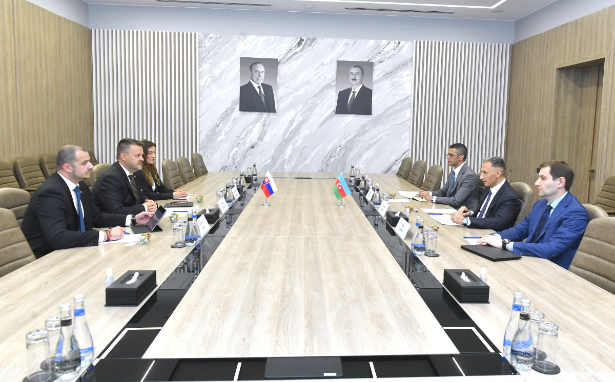Minister Rashad Nabiyev Meets Slovak Minister of Investments, Regional Development and Informatization 