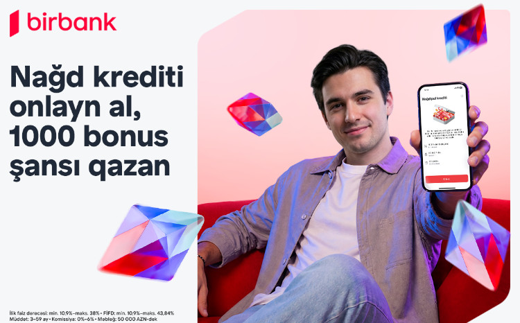 Apply for an online cash loan with Birbank and get a chance to win 1000 bonuses 
