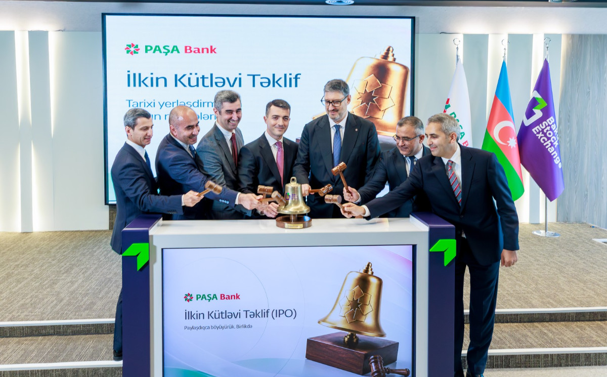 Bakı Fond Birjasında “PAŞA Bank” ASC-nin səhmlərinin İlkin Kütləvi Təklifinə həsr olunmuş “Açılış Zəngi” mərasimi keçirib 